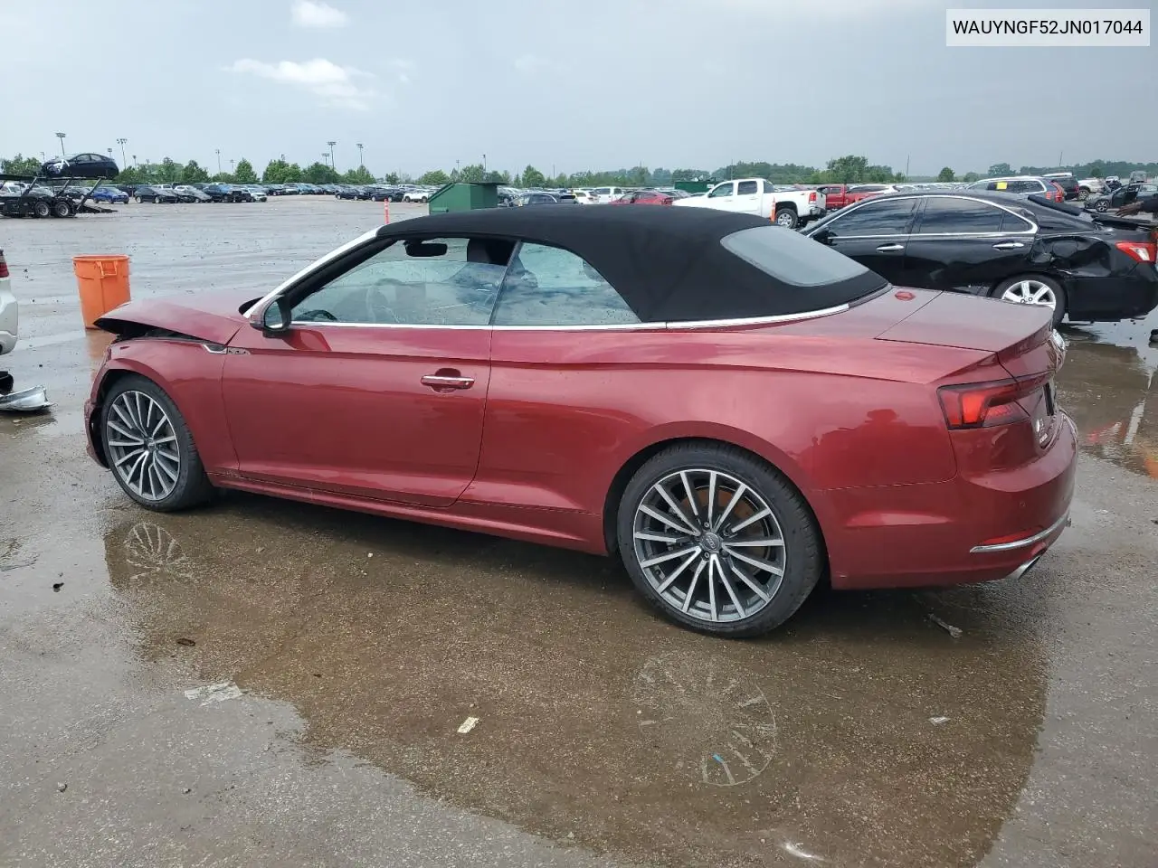 2018 Audi A5 Premium Plus VIN: WAUYNGF52JN017044 Lot: 55970875