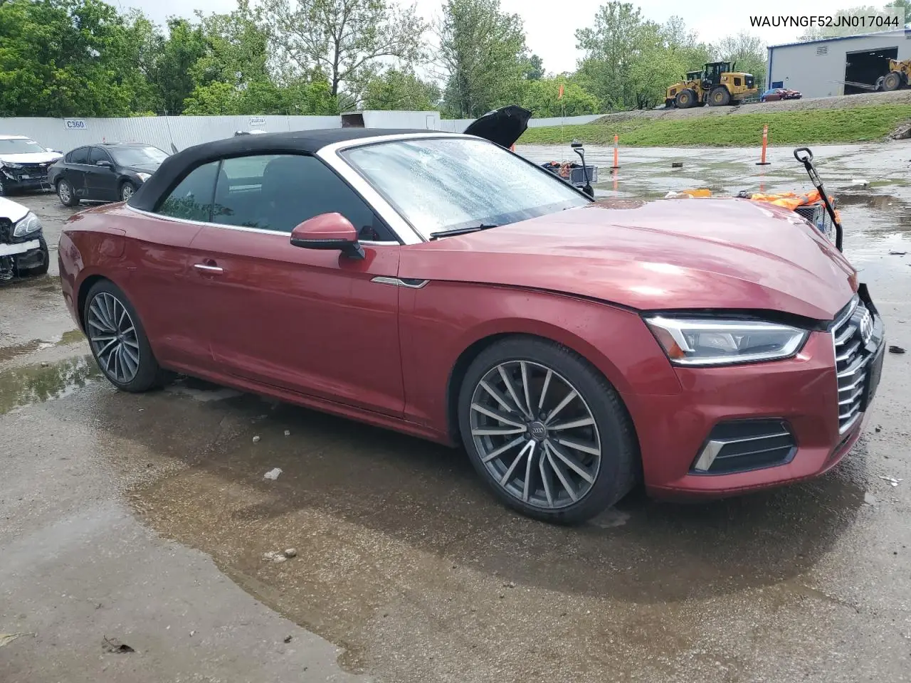 2018 Audi A5 Premium Plus VIN: WAUYNGF52JN017044 Lot: 55970875