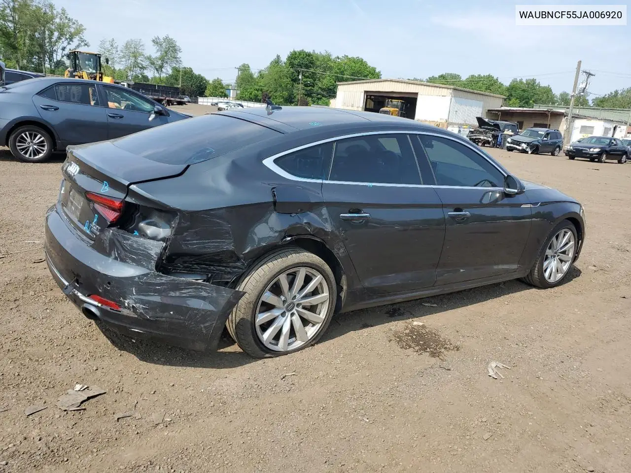 2018 Audi A5 Premium Plus VIN: WAUBNCF55JA006920 Lot: 60228545