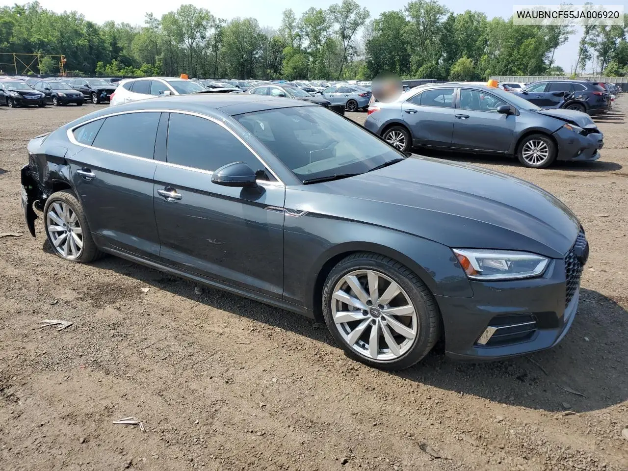 2018 Audi A5 Premium Plus VIN: WAUBNCF55JA006920 Lot: 60228545