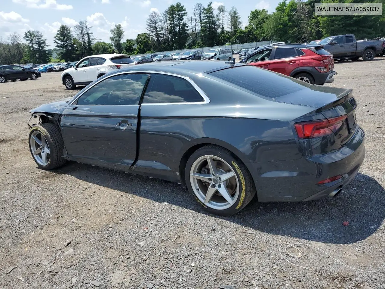 2018 Audi A5 Premium Plus S-Line VIN: WAUTNAF57JA059837 Lot: 61573585