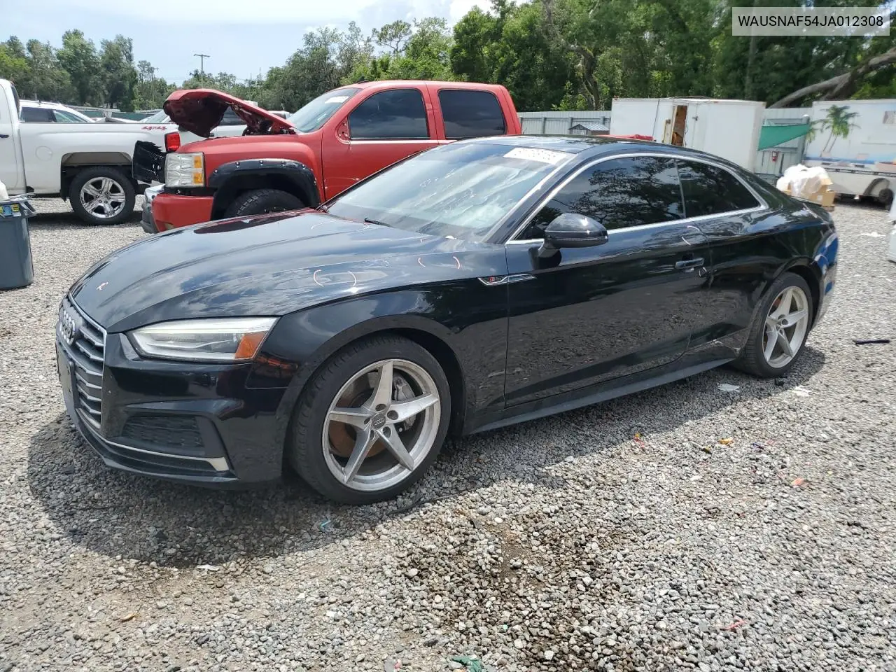 2018 Audi A5 Premium S Line VIN: WAUSNAF54JA012308 Lot: 61738155