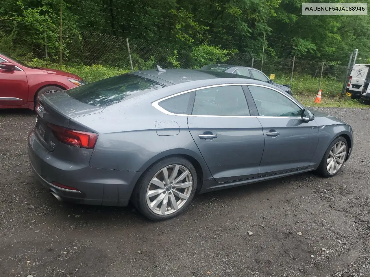 2018 Audi A5 Premium Plus VIN: WAUBNCF54JA088946 Lot: 62115445