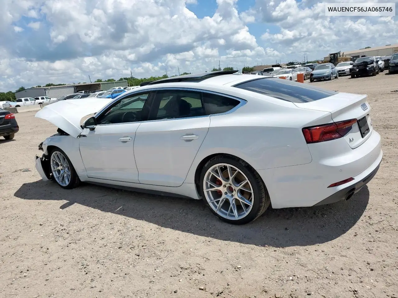 2018 Audi A5 Premium Plus S-Line VIN: WAUENCF56JA065746 Lot: 62362715