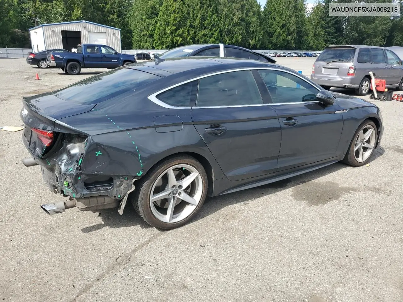 2018 Audi A5 Premium S Line VIN: WAUDNCF5XJA008218 Lot: 62691845