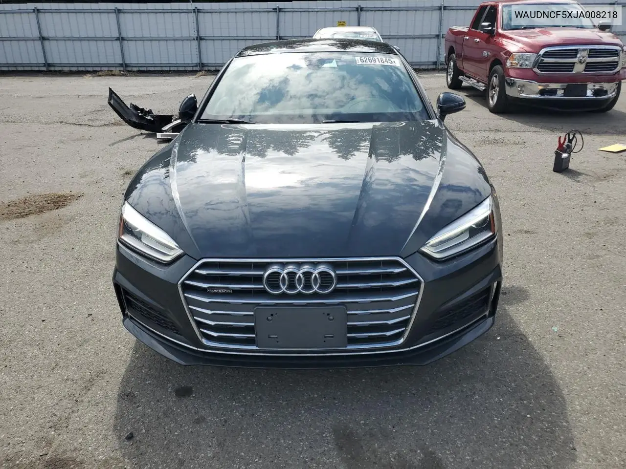 2018 Audi A5 Premium S Line VIN: WAUDNCF5XJA008218 Lot: 62691845