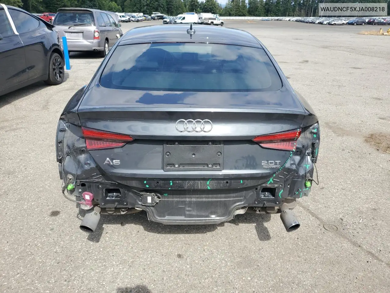 2018 Audi A5 Premium S Line VIN: WAUDNCF5XJA008218 Lot: 62691845