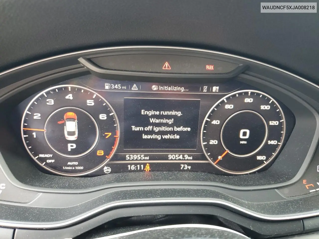 2018 Audi A5 Premium S Line VIN: WAUDNCF5XJA008218 Lot: 62691845