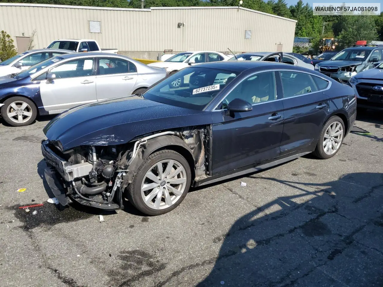 2018 Audi A5 Premium Plus VIN: WAUBNCF57JA081098 Lot: 62737235