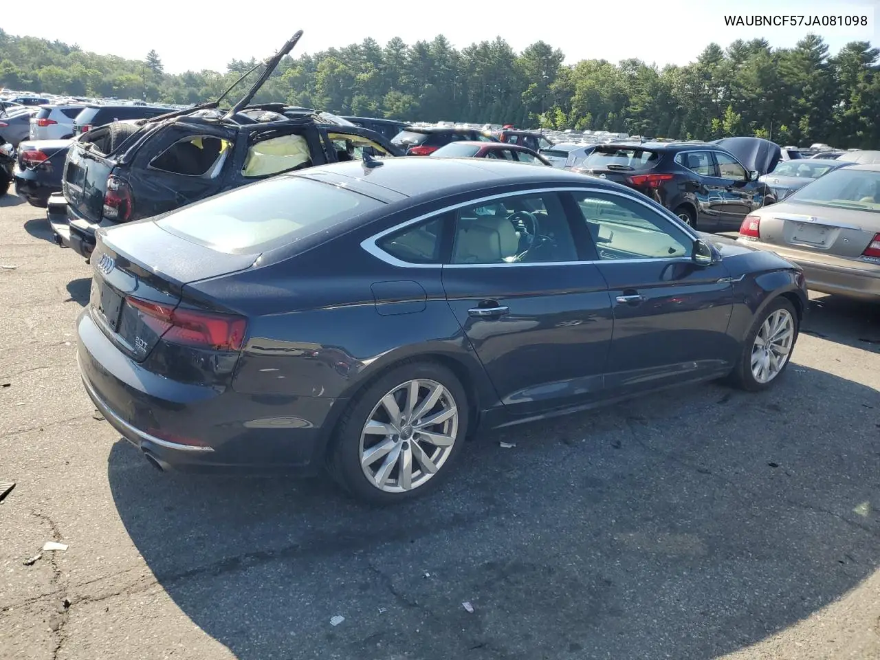 2018 Audi A5 Premium Plus VIN: WAUBNCF57JA081098 Lot: 62737235
