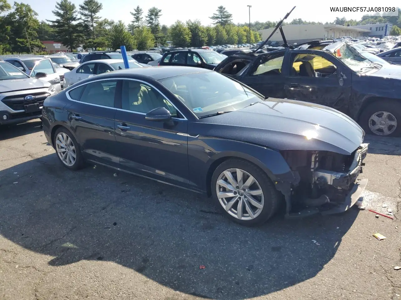 2018 Audi A5 Premium Plus VIN: WAUBNCF57JA081098 Lot: 62737235