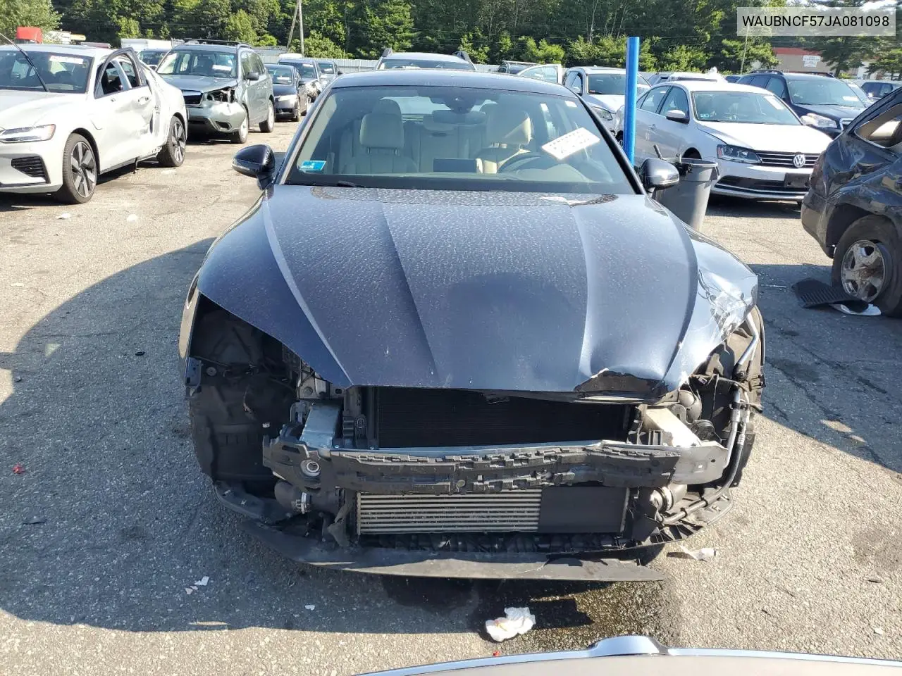 2018 Audi A5 Premium Plus VIN: WAUBNCF57JA081098 Lot: 62737235