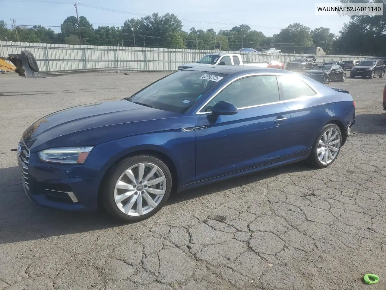 2018 Audi A5 Premium VIN: WAUNNAF52JA011140 Lot: 62852725