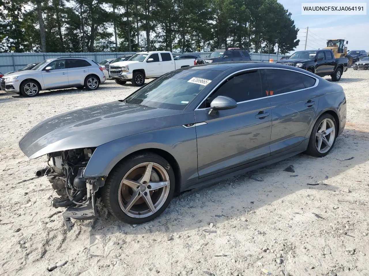 2018 Audi A5 Premium S Line VIN: WAUDNCF5XJA064191 Lot: 62889665