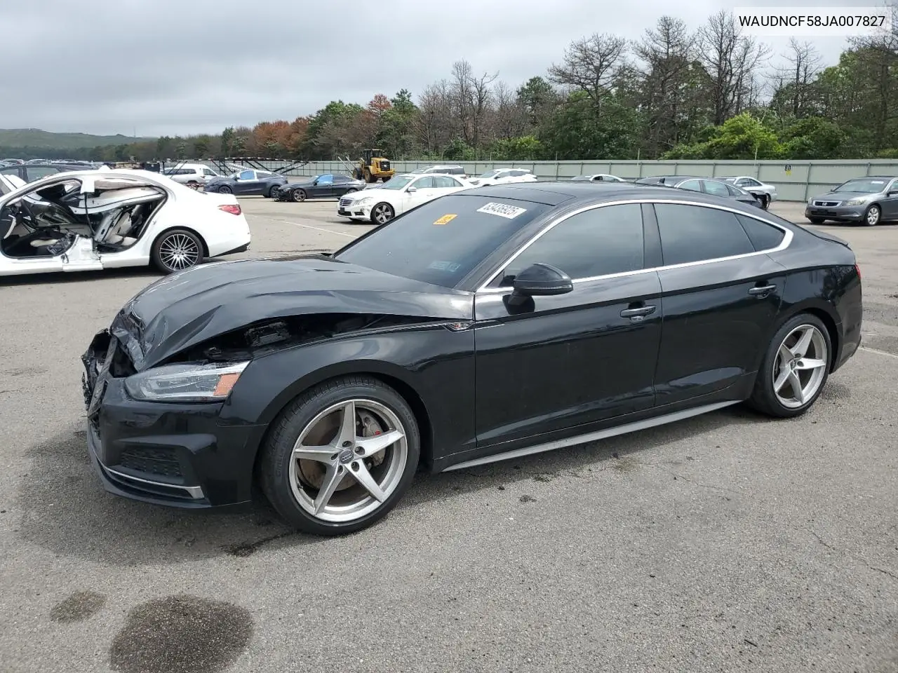 2018 Audi A5 Premium S Line VIN: WAUDNCF58JA007827 Lot: 63436925
