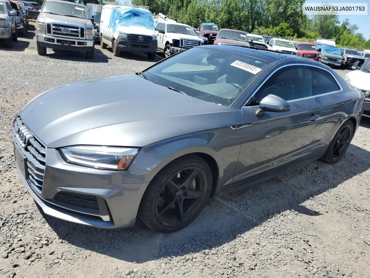 2018 Audi A5 Premium S Line VIN: WAUSNAF53JA001753 Lot: 63590045