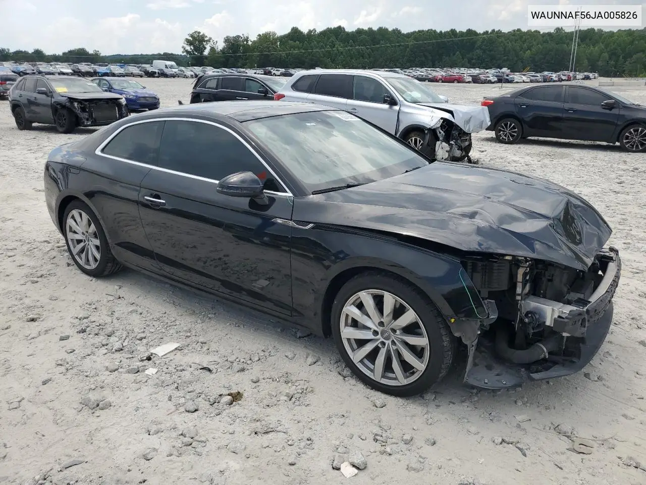 2018 Audi A5 Premium VIN: WAUNNAF56JA005826 Lot: 63799905