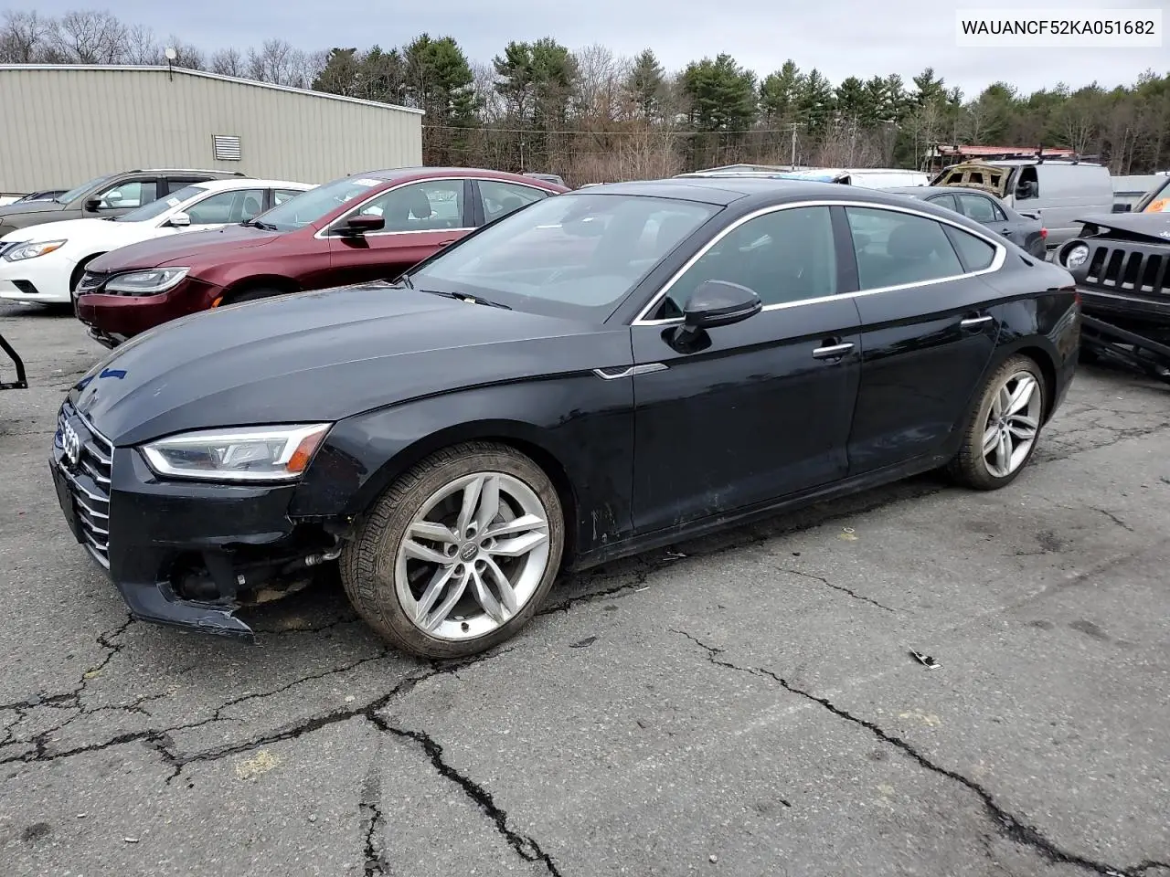 2019 Audi A5 Premium VIN: WAUANCF52KA051682 Lot: 52384235