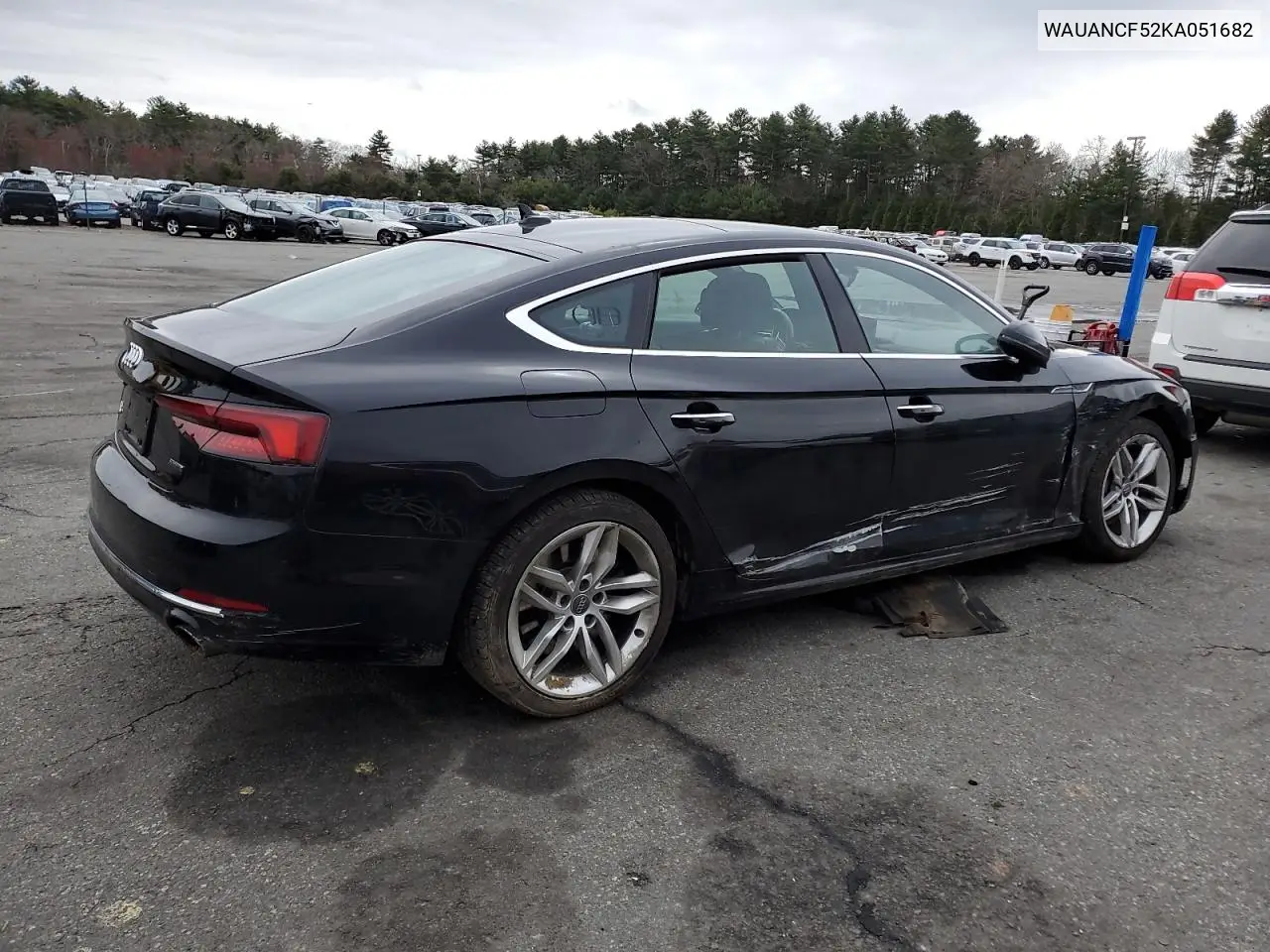 2019 Audi A5 Premium VIN: WAUANCF52KA051682 Lot: 52384235