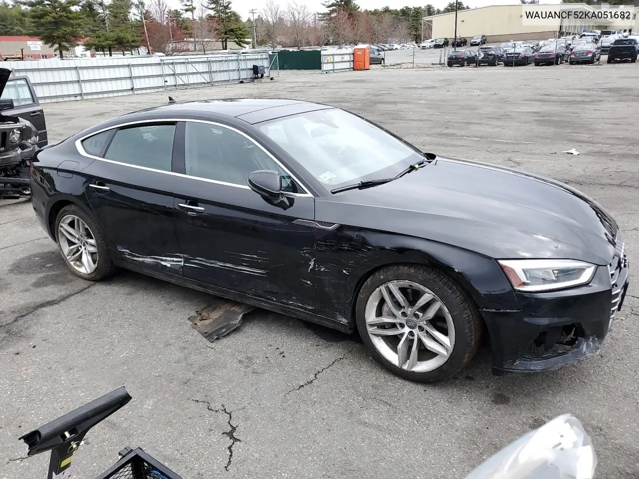 2019 Audi A5 Premium VIN: WAUANCF52KA051682 Lot: 52384235