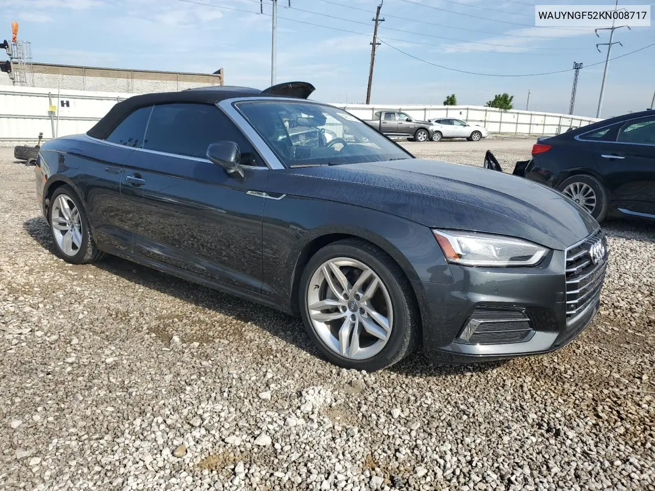 2019 Audi A5 Premium Plus VIN: WAUYNGF52KN008717 Lot: 54833725