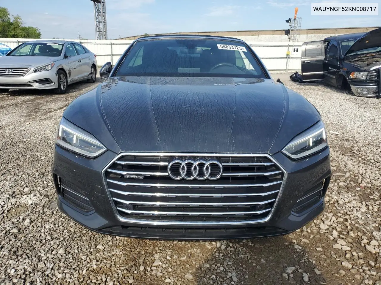 2019 Audi A5 Premium Plus VIN: WAUYNGF52KN008717 Lot: 54833725
