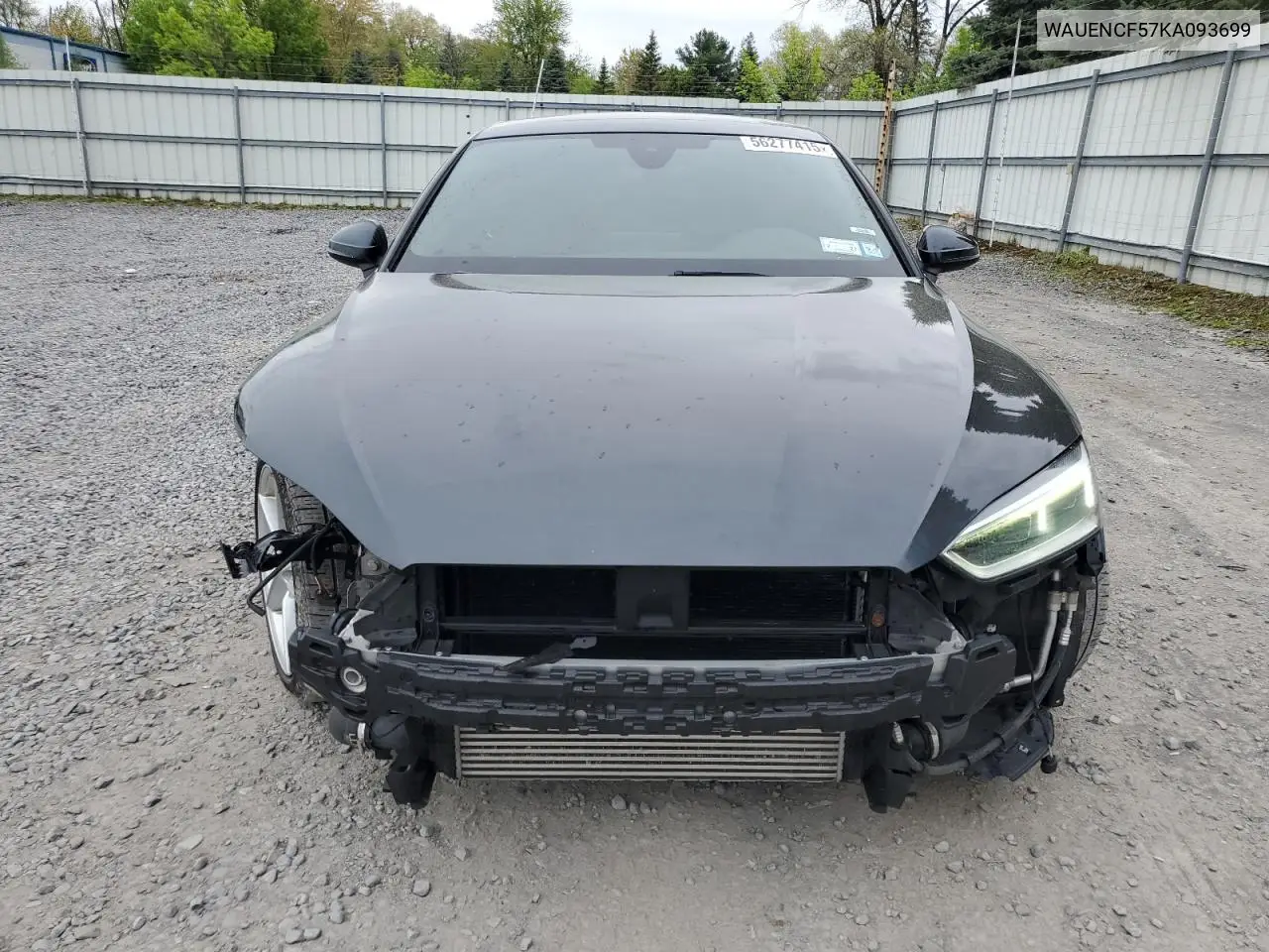 2019 Audi A5 Premium Plus S-Line VIN: WAUENCF57KA093699 Lot: 56277415