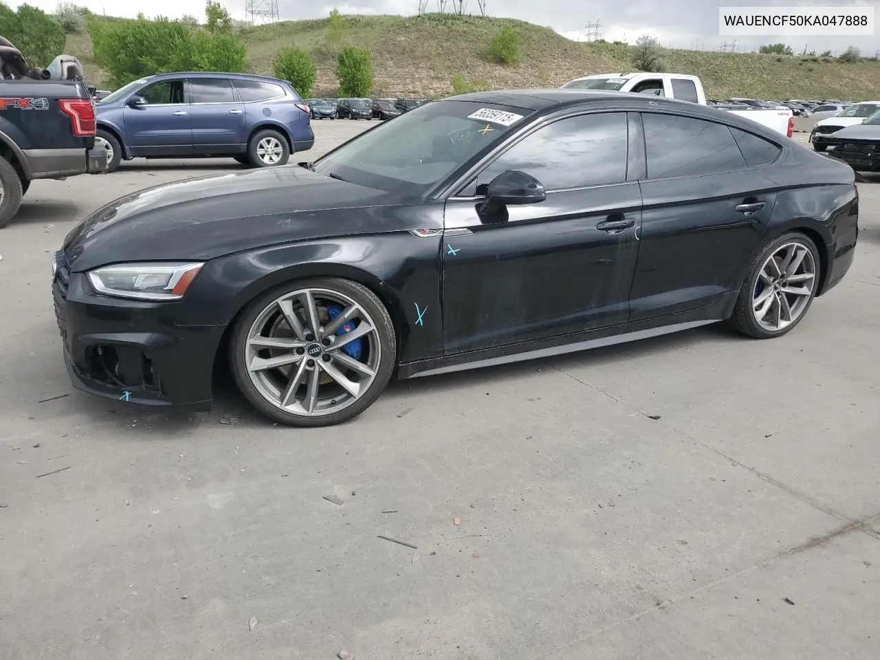 2019 Audi A5 Premium Plus S-Line VIN: WAUENCF50KA047888 Lot: 56359115