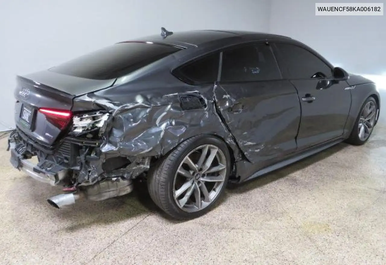 2019 Audi A5 Premium Plus S-Line VIN: WAUENCF58KA006182 Lot: 59019865