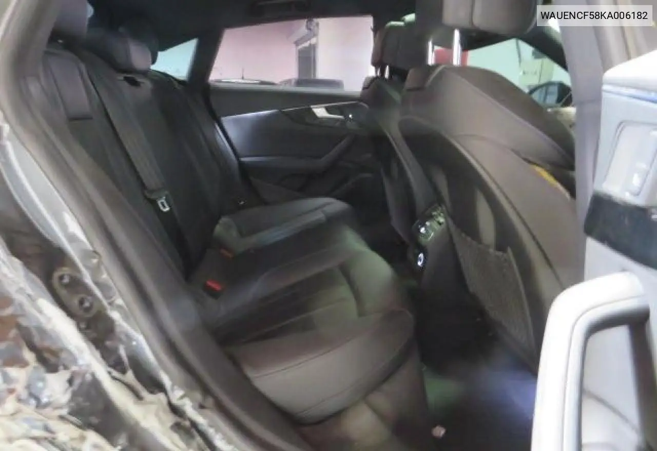 2019 Audi A5 Premium Plus S-Line VIN: WAUENCF58KA006182 Lot: 59019865
