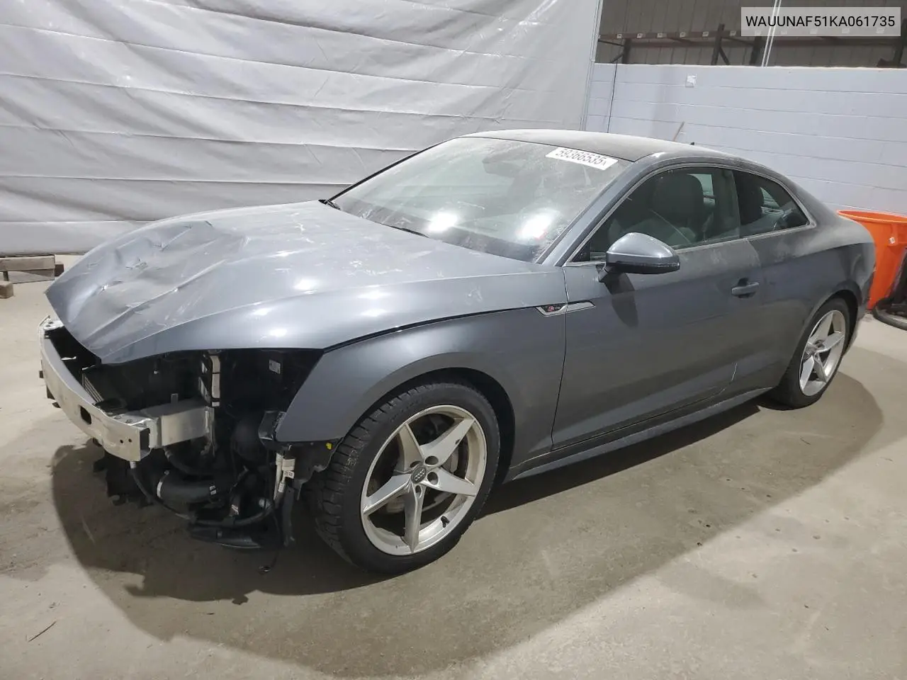 2019 Audi A5 Prestige VIN: WAUUNAF51KA061735 Lot: 59366535