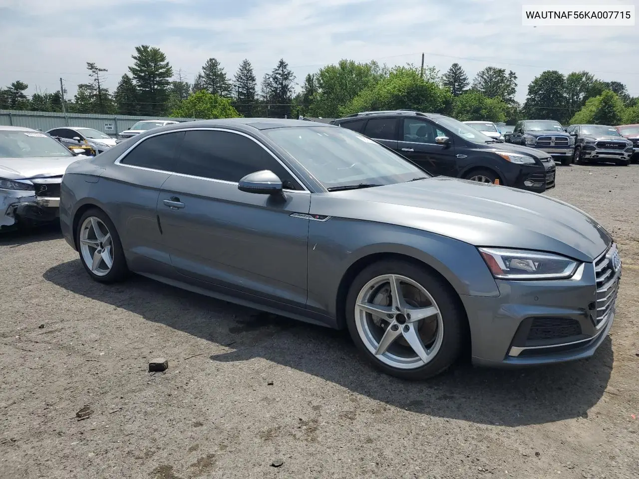 2019 Audi A5 Premium Plus VIN: WAUTNAF56KA007715 Lot: 62760455