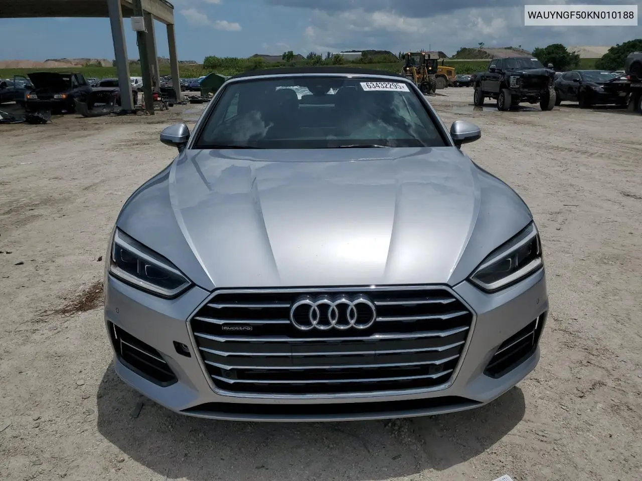 2019 Audi A5 Premium Plus VIN: WAUYNGF50KN010188 Lot: 63432295