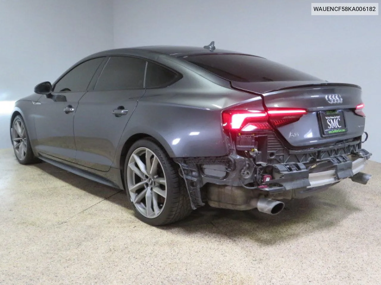 2019 Audi A5 Premium Plus S-Line VIN: WAUENCF58KA006182 Lot: 88278555