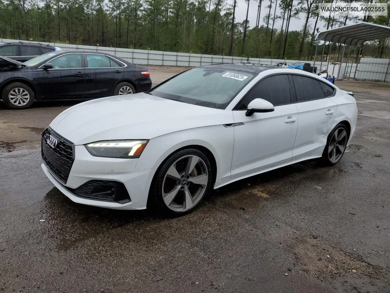 2020 Audi A5 Premium Plus VIN: WAUCNCF50LA002555 Lot: 51050625