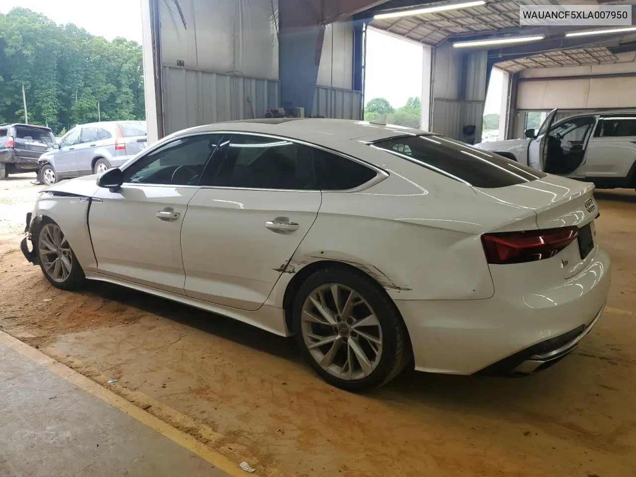 2020 Audi A5 Premium VIN: WAUANCF5XLA007950 Lot: 56157805