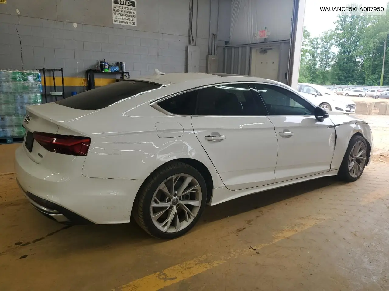 2020 Audi A5 Premium VIN: WAUANCF5XLA007950 Lot: 56157805