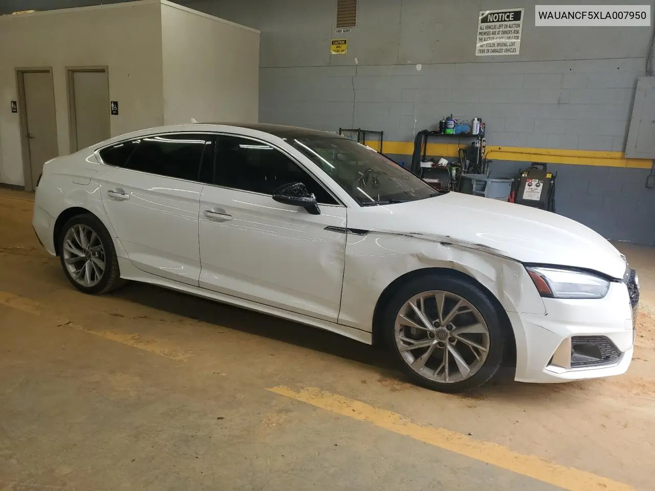 2020 Audi A5 Premium VIN: WAUANCF5XLA007950 Lot: 56157805