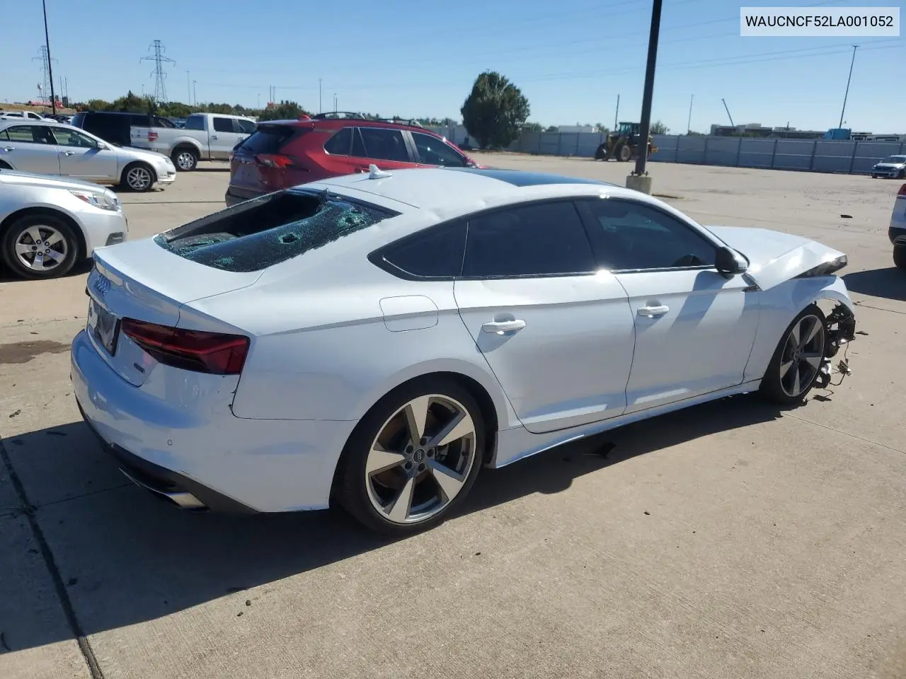 2020 Audi A5 Premium Plus VIN: WAUCNCF52LA001052 Lot: 78538614