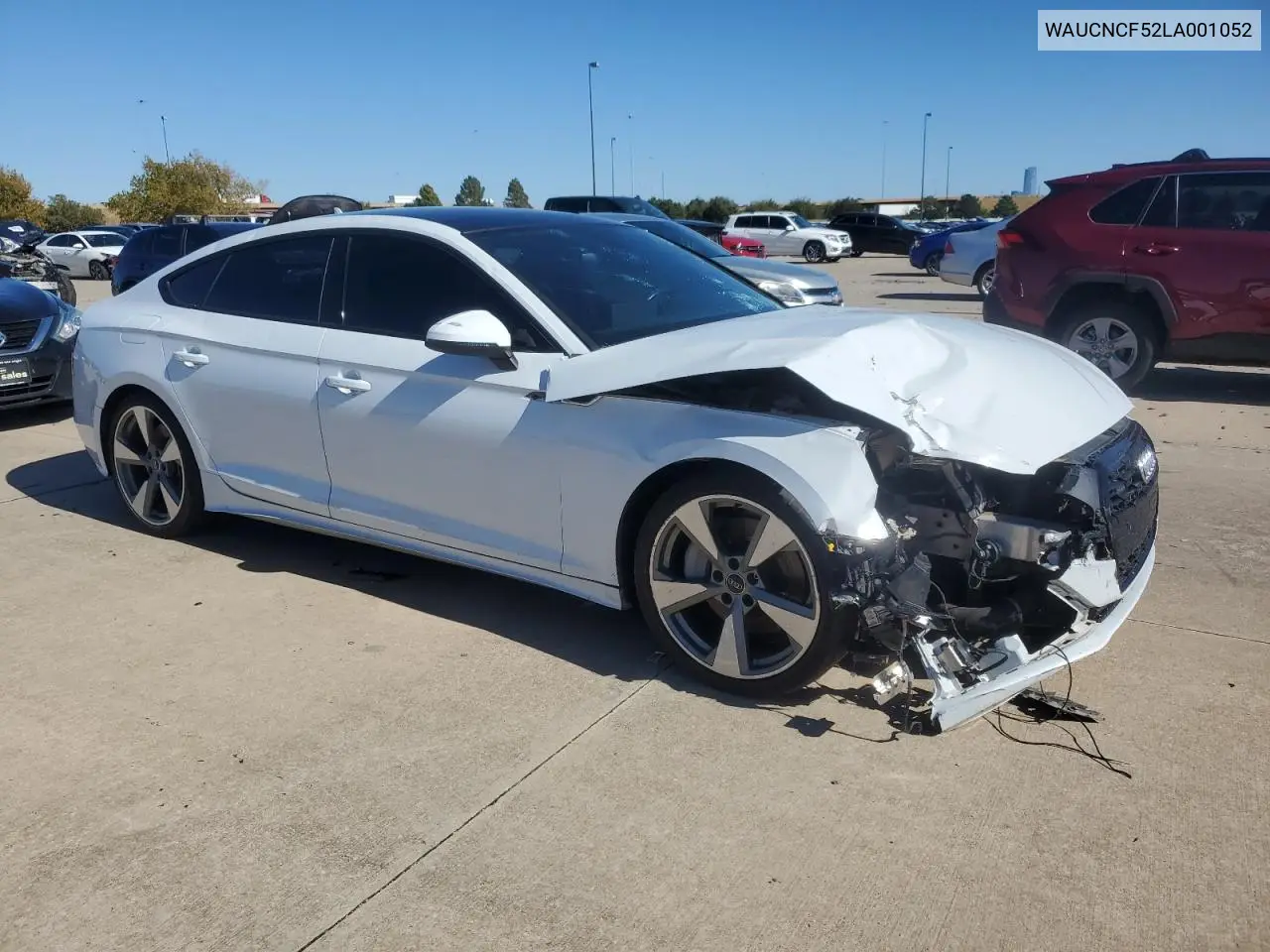 2020 Audi A5 Premium Plus VIN: WAUCNCF52LA001052 Lot: 78538614