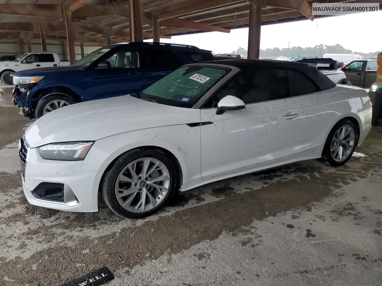 2021 Audi A5 Premium Plus 45 VIN: WAUWAGF55MN001301 Lot: 50782425