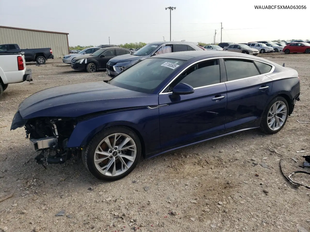 2021 Audi A5 Premium 40 VIN: WAUABCF5XMA063056 Lot: 51165505