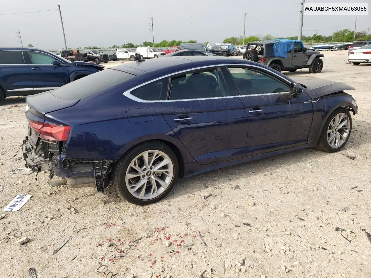 2021 Audi A5 Premium 40 VIN: WAUABCF5XMA063056 Lot: 51165505