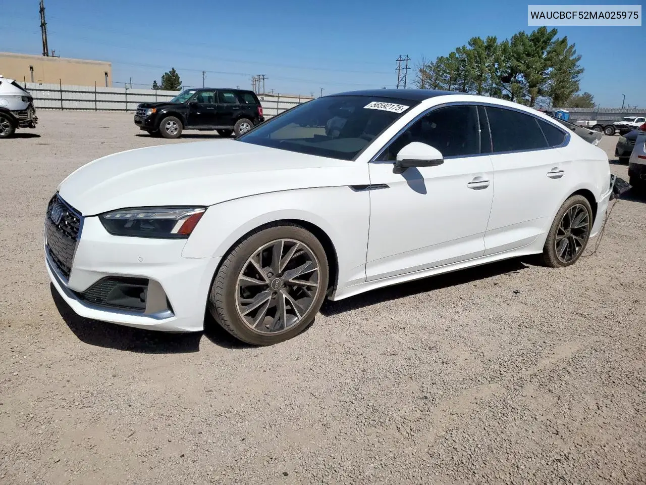 2021 Audi A5 Premium Plus 40 VIN: WAUCBCF52MA025975 Lot: 56592175