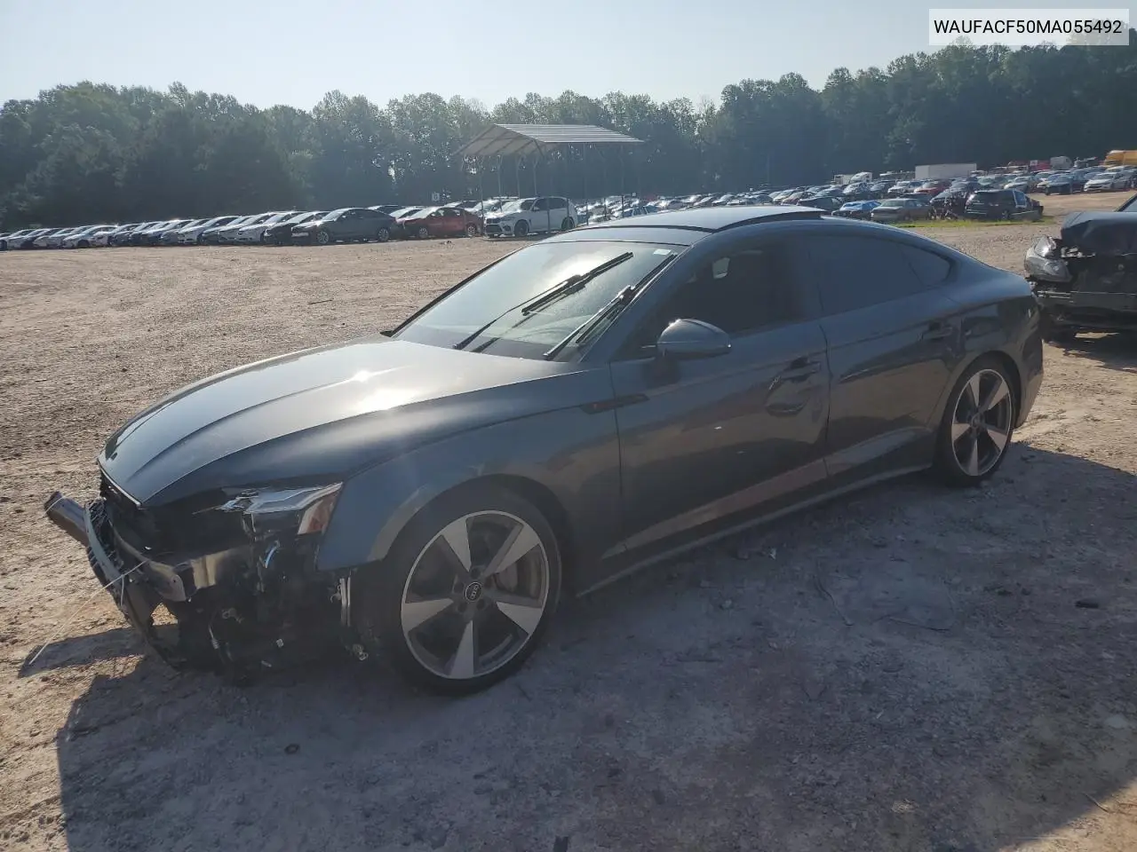 2021 Audi A5 Premium Plus 45 VIN: WAUFACF50MA055492 Lot: 61849125