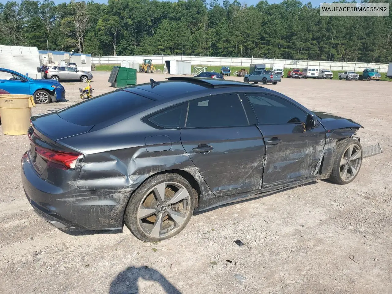 2021 Audi A5 Premium Plus 45 VIN: WAUFACF50MA055492 Lot: 61849125
