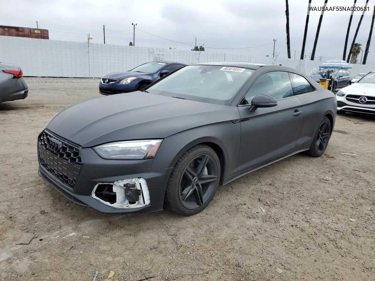 2022 Audi A5 Premium 45 VIN: WAUSAAF55NA020631 Lot: 48301055