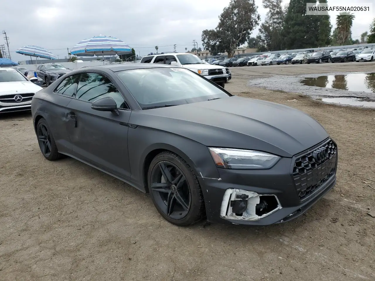 2022 Audi A5 Premium 45 VIN: WAUSAAF55NA020631 Lot: 48301055
