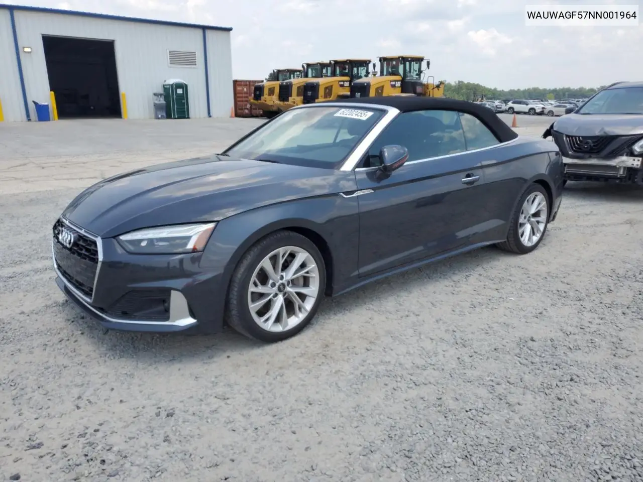 2022 Audi A5 Premium Plus 45 VIN: WAUWAGF57NN001964 Lot: 62202455