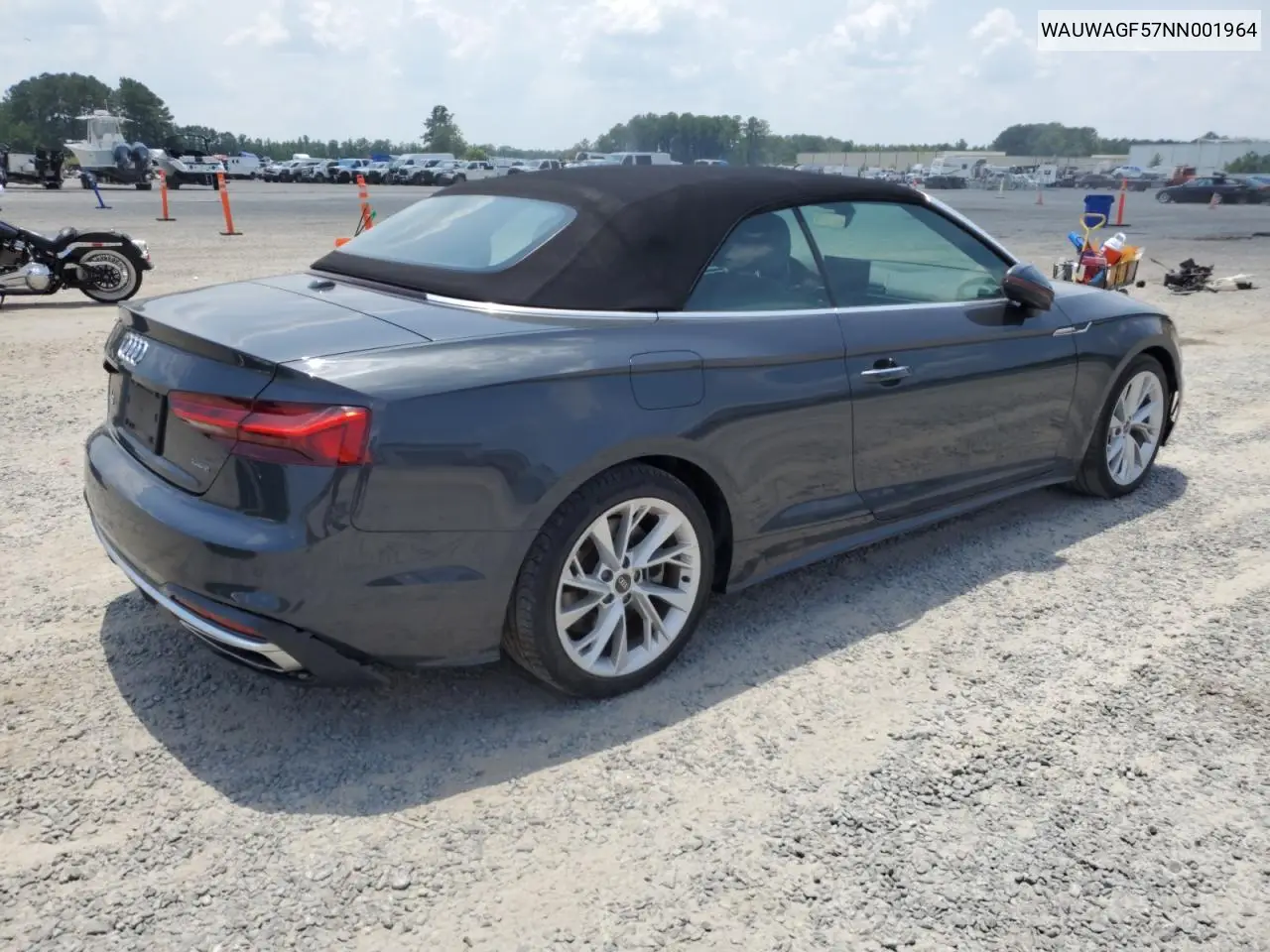 2022 Audi A5 Premium Plus 45 VIN: WAUWAGF57NN001964 Lot: 62202455